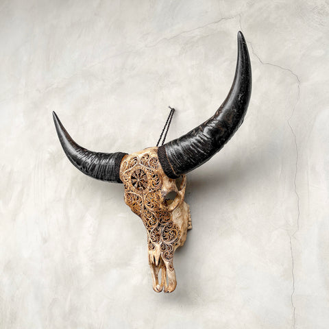 Mythical Trisula | Hand-Carved Buffalo