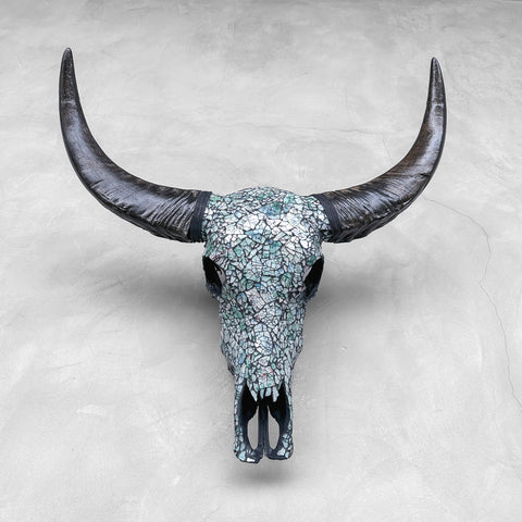 Ripple Glass Mosaic | Buffalo Skull