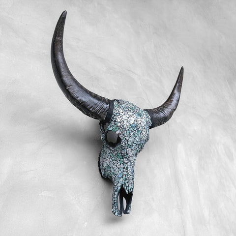 Ripple Glass Mosaic | Buffalo Skull